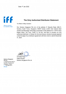 IFF - Chứng nhận Vinabeco phân phối